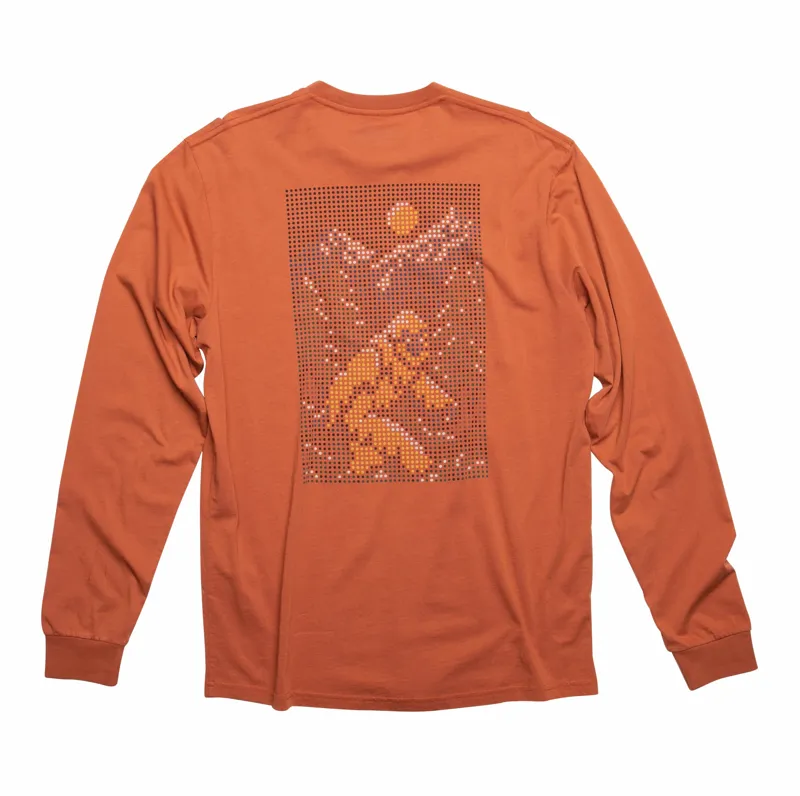 Kavu Men's L/S Sasquatch To Dot T-Shirt - Baked Clay-1